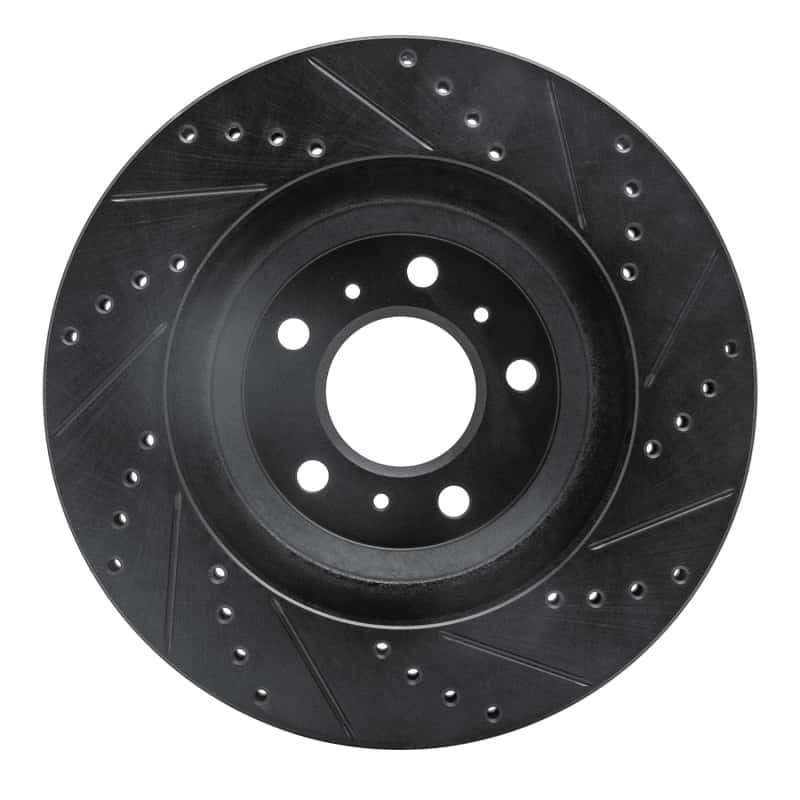 R1 Concepts — R1 06-16 Buick Allure Front Left Drilled & Slotted Black Brake Rotor
R1 Brake Rotor Drill - view 5