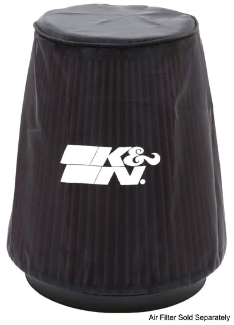 K&N Engineering — K&N Universal P Dry charger Round Tapered Air Filter Wrap Black - view 1