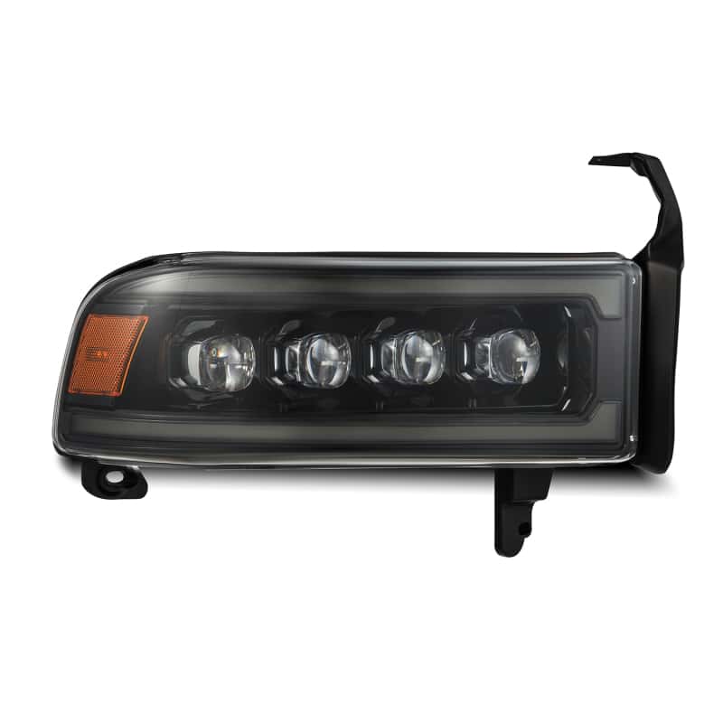 AlphaRex — AlphaRex 94-01 RAM 1500 NOVA LED Proj Headlights Alpha-Blk w/Activ Light/Seq Signal/SB DRL
Projector Headlights - view 5