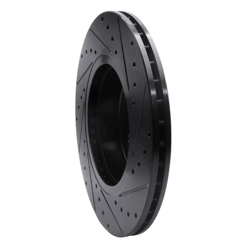 R1 Concepts — R1 11-16 BMW 528I xDrive Front Left Drilled & Slotted Black Brake Rotor
R1 Brake Rotor Drill - view 4