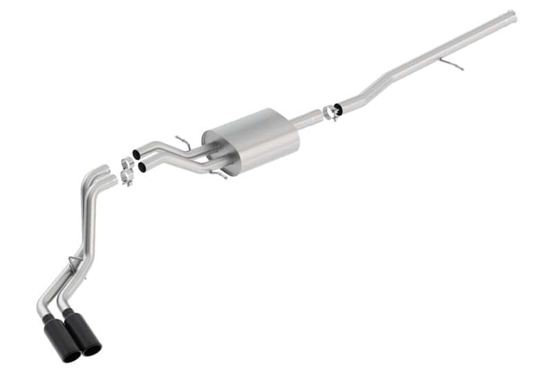 Borla — Borla S-Type Cat-Back 14-15 Sierra 1500 Std Bed/CC Short Bed 143.5in WB Side Exit Exhaust Black Tips
Cat-Back System
ExhstSysKt - view 4