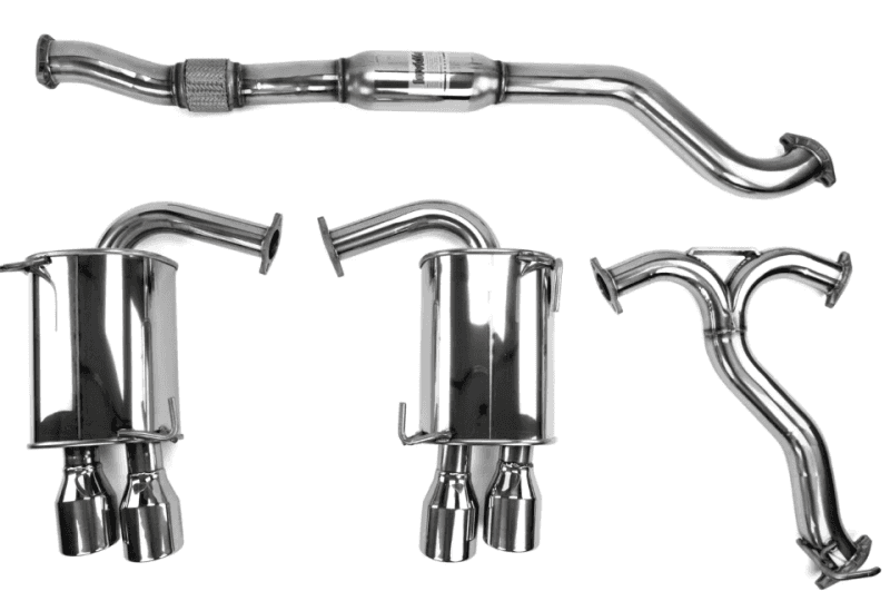 Invidia — Invidia 15+ Subaru STI 4Dr Q300 Single Layer Titanium Burnt Quad Tip Cat-Back Exhaust - view 2