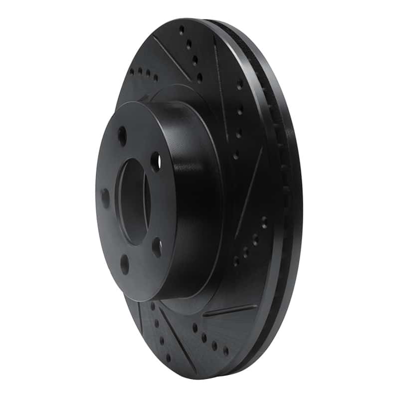 R1 Concepts — R1 01-11 Ford Explorer Sport Front Right Drilled & Slotted Black Brake Rotor
R1 Brake Rotor Drill - view 2