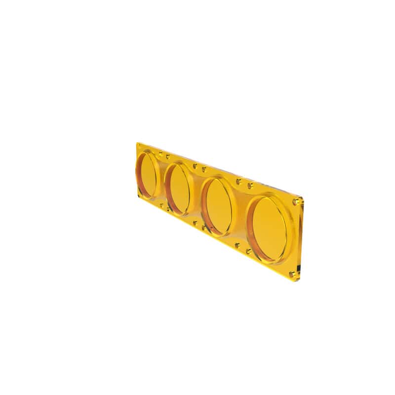 KC HiLiTES — KC HiLiTES FLEX ERA LED Performance Yellow Spot Beam Lens for Light Bars - view 13