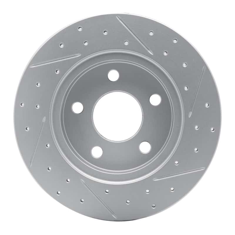 R1 Concepts — R1 04-12 Chevrolet Cobalt Rear Left Drilled & Slotted Geo-Carbon Rotor - view 5