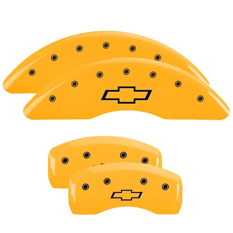 MGP — MGP 4 Caliper Covers Engraved Front & Rear Bowtie Yellow finish black ch
Caliper Covers - view 1