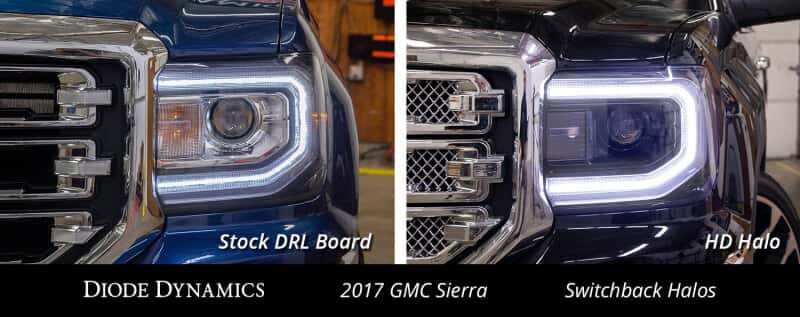 Diode Dynamics — Diode Dynamics GMC Sierra LED Halos Switchback 16-18 Sierra 1500 - view 6