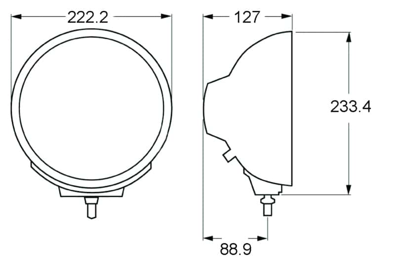 Hella — Hella Rallye 4000 series BlackEuro Beam 12V Halogen Lamp with Position Lamp - view 37