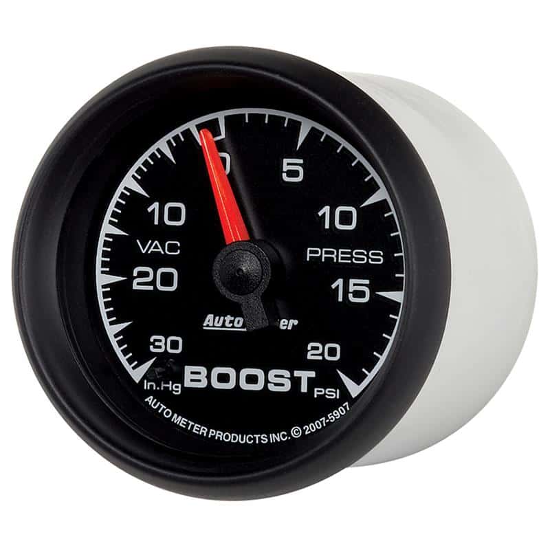 AutoMeter — Autometer ES 52.4mm 30 In. HG/20 PSI Vacuum/Boost Gauge
GA 2" BST 20PSI M ES - view 3