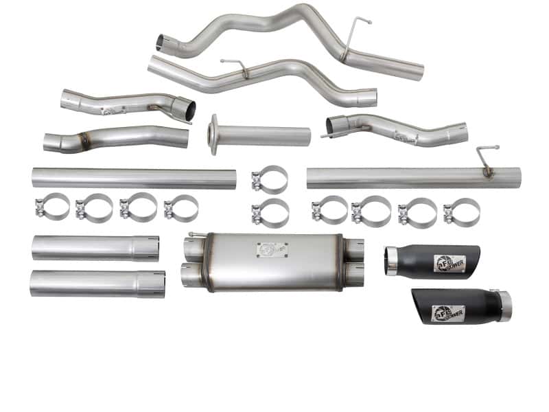 aFe — aFe MACHForce XP 3in 409-SS Exhaust Cat-Back 2017 Ford F-150 Raptor V6-3.5L (tt) w/ Black Tip
Cat-Back Exhaust - view 8