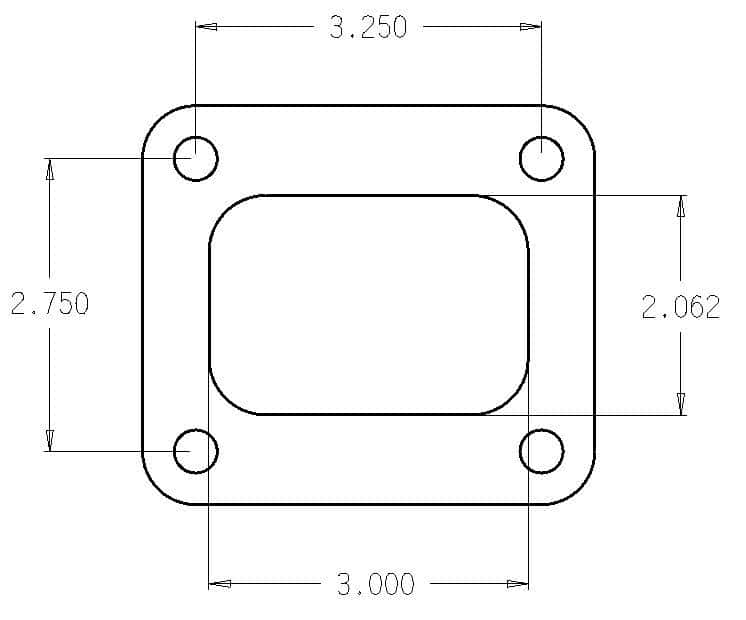 Cometic Gasket — Cometic Turbo FLG T4 Garrett Exh Inlet .010in Exhaust Gasket
Turbo Inlet Gasket - view 1