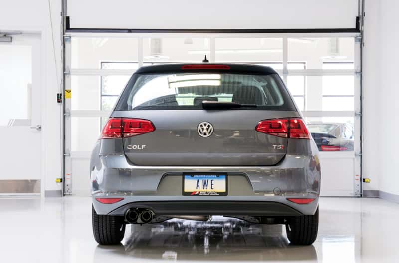 AWE Tuning — AWE Tuning VW MK7 Golf 1.8T Track Edition Exhaust w/Diamond Black Tips (90mm)
Track Exhaust - view 3