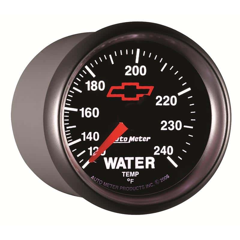 AutoMeter — Autometer Sport-Comp II 2-1/16in 120-240 Deg Mechanical Water Temp Gauge - Bowtie Black
2-1/16" WATER TEMP, - view 8