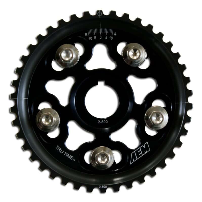 AEM — AEM 92-01 Honda Prelude Si VTEC/ Base & SH True Black Tru-Time Cam Gear
Adjustable Cam Gear
Tru-Time Cam Gear - view 2