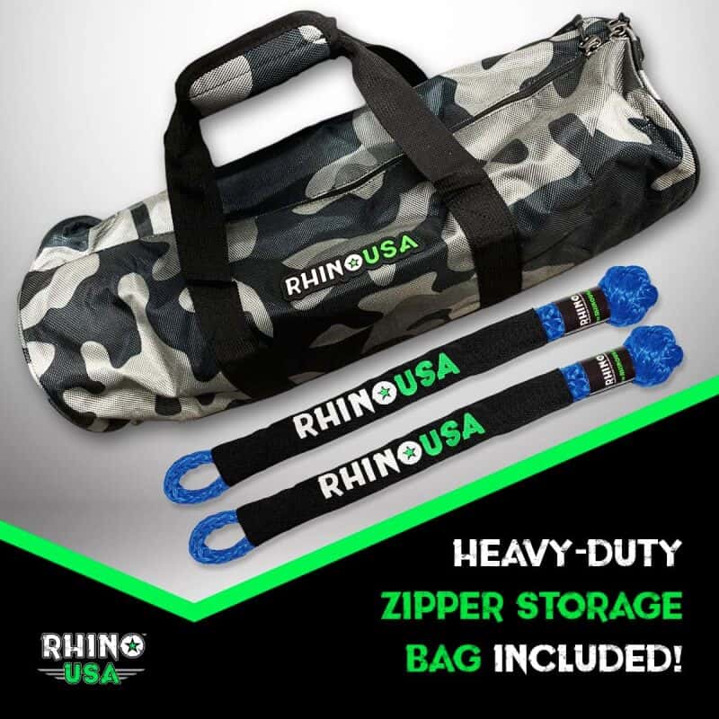 Rhino USA — Rhino USA 7/8In X 30Ft Kinetic Rope Recovery Kit W/Soft Shackles (Blue)
Rope - view 2