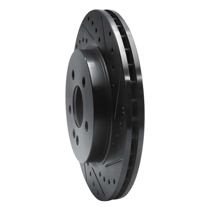 R1 Concepts — R1 98-05 Mercedes-Benz ML430 Front Right Drilled & Slotted Black Brake Rotor
R1 Brake Rotor Drill - view 2