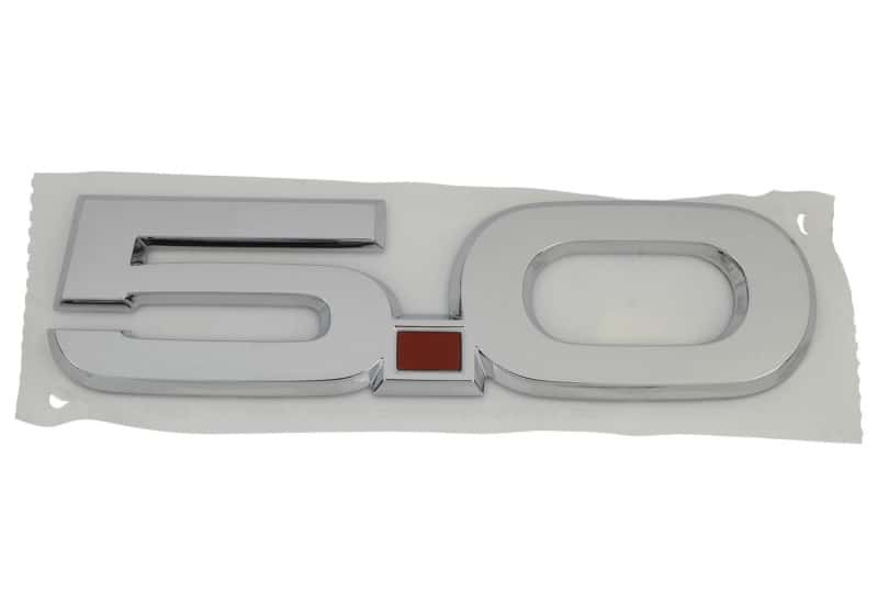 Ford Racing — Ford Racing 15-17 Ford Mustang 5.0L Fender Emblem Chrome - view 3
