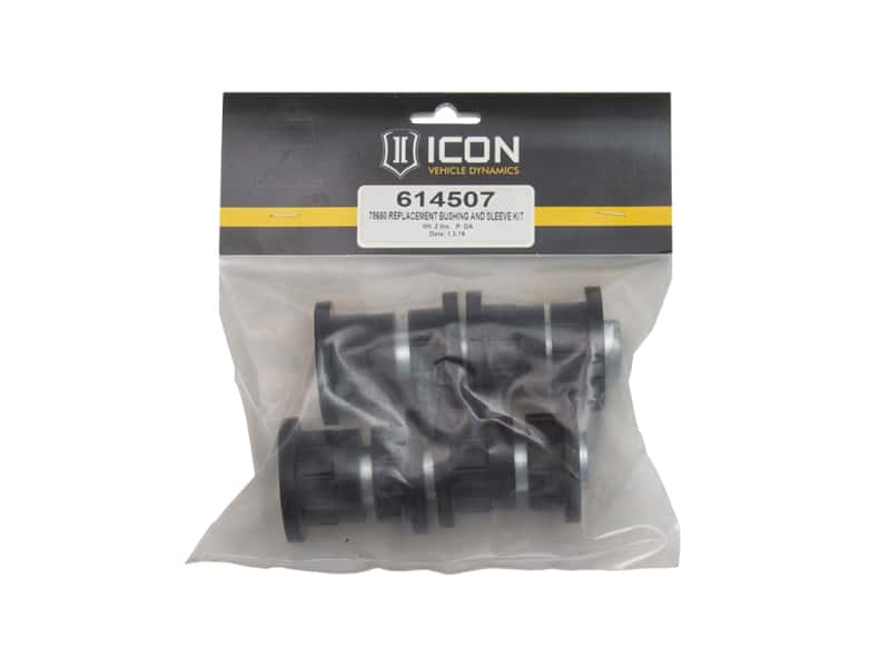 ICON — ICON 78650 Upper Control Arm Bushing & Sleeve Kit
UCA BUSHING KIT - view 1