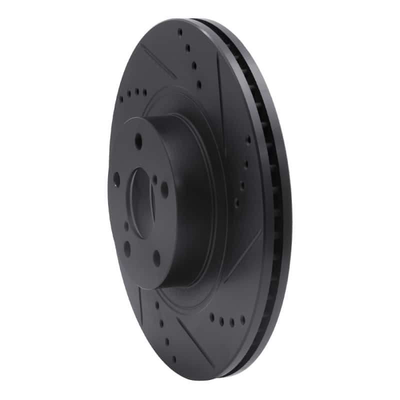 R1 Concepts — R1 04-25 Scion FR-S Front Right Drilled & Slotted Black Brake Rotor
R1 Brake Rotor Drill - view 2