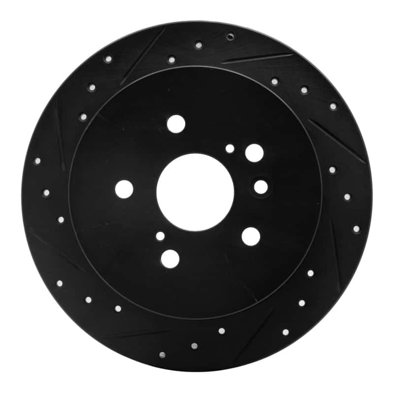R1 Concepts — R1 09-15 Toyota Venza Rear Left Drilled & Slotted Black Brake Rotor
R1 Brake Rotor Drill - view 1