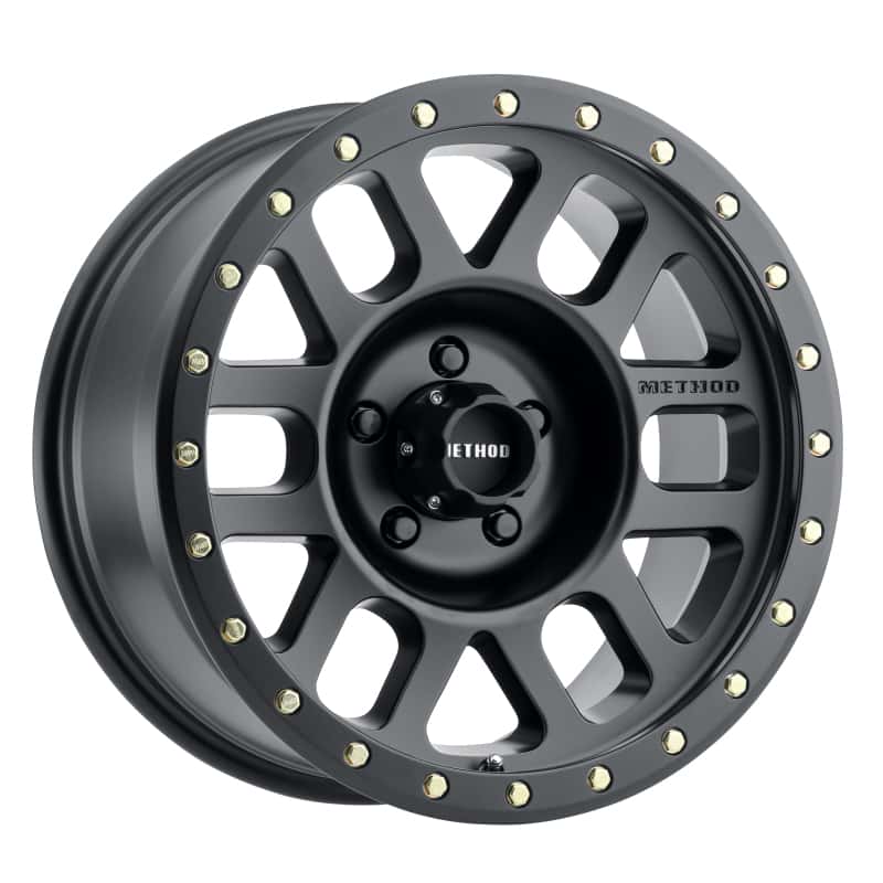Method Wheels — Method MR309 Grid 17x8.5 0mm Offset 5x5 94mm CB Matte Black Wheel - view 1