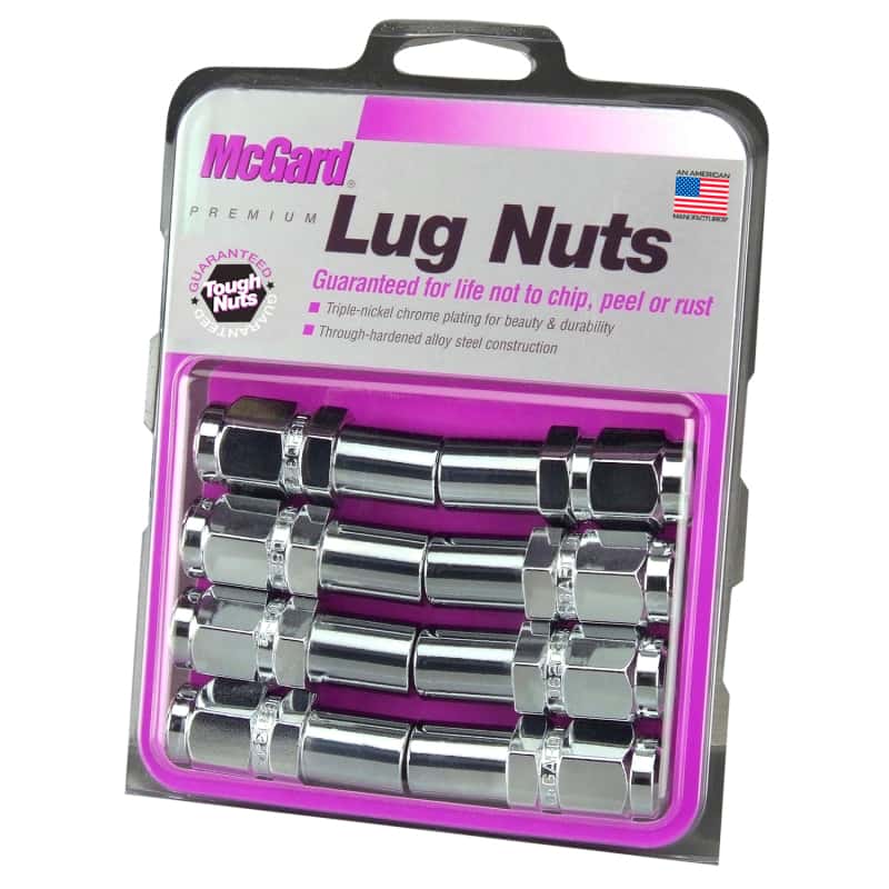 McGard — McGard Hex Lug Nut (Long Shank - 1in. / Duplex) - 9/16-18 / 7/8 Hex / 2.425in. L (8-Pack) - Chrome - view 6