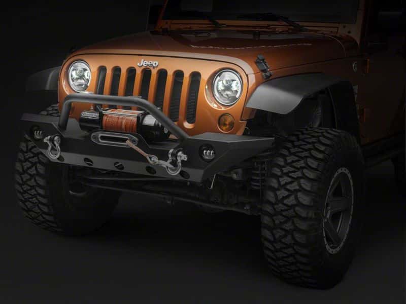 Raxiom — Raxiom 97-18 Jeep Wrangler TJ & JK 6-LED Headlights w/ Partial Halo- Blk Housing (Clear Lens)
Headlights - view 10