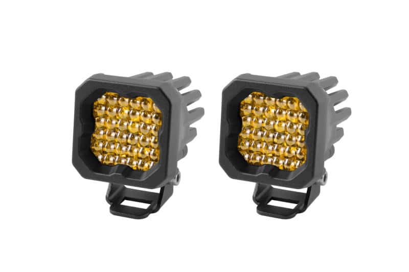 Diode Dynamics — Diode Dynamics Stage Series C1 LED Pod Pro - Yellow Flood Standard ABL (Pair) - view 1