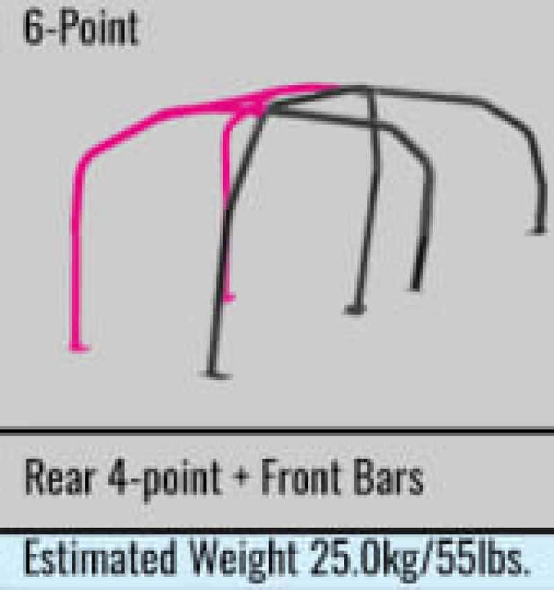 Cusco — Cusco SFTY21 4/5-Pssgr 6-PT BLK DASH-THROUGH Roll Cage Subaru STi GVB 11-14 (S/O/No Cancel) - view 4
