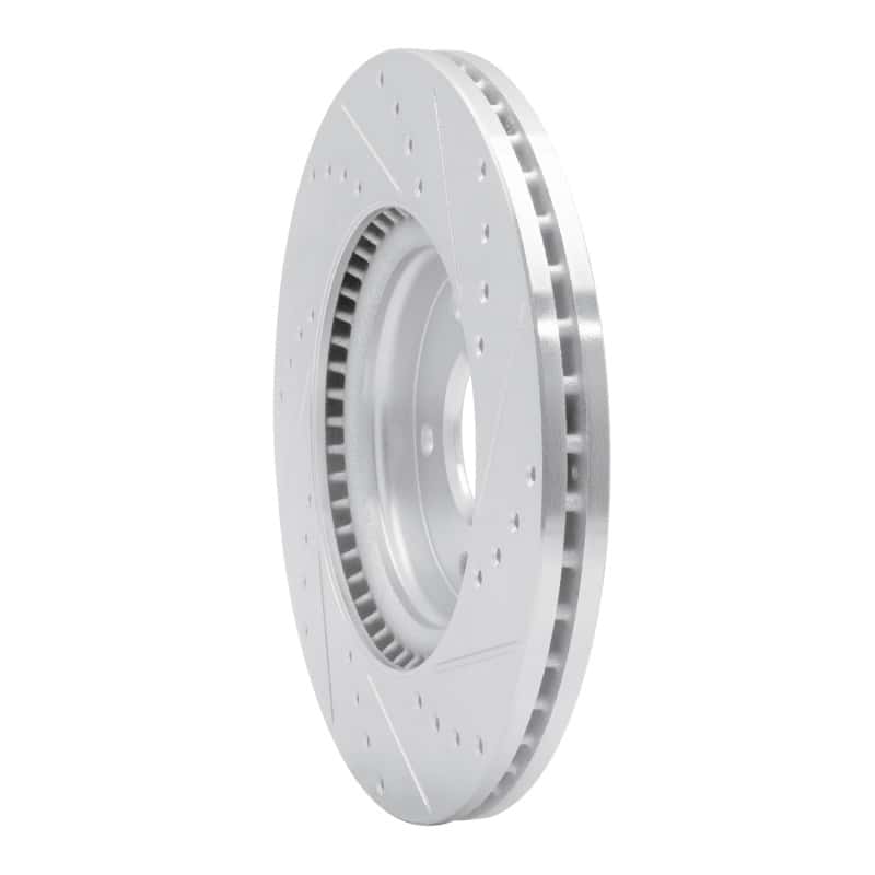 R1 Concepts — R1 2020-2025 Hyundai Elantra Front Left Drilled & Slotted Silver Brake Rotor
Disc Brake Rotor - view 4