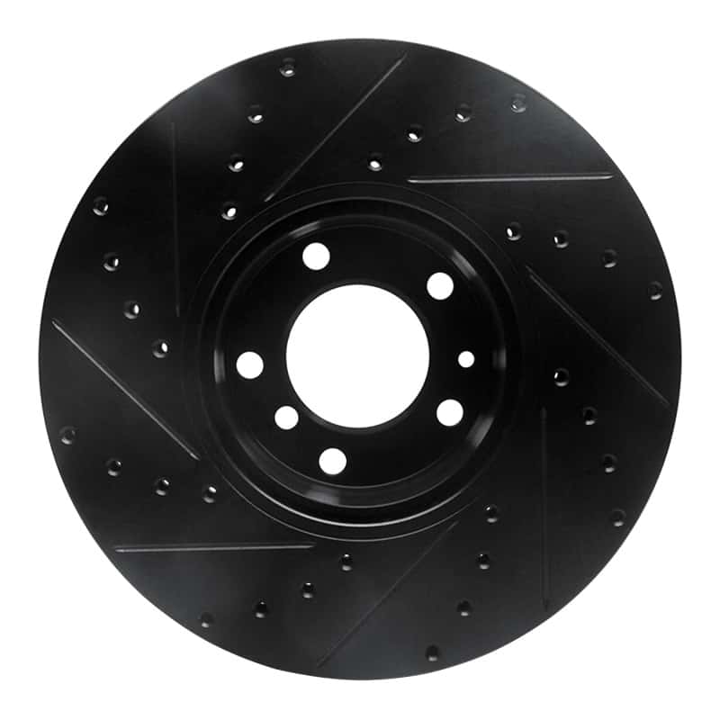 R1 Concepts — R1 91-01 BMW 850CI Front Right Drilled & Slotted Black Brake Rotor
R1 Brake Rotor Drill - view 5