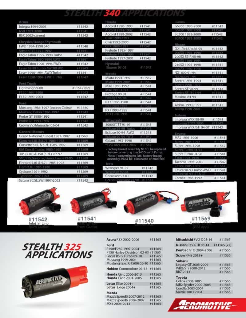 Aeromotive — Aeromotive 325 Series Stealth In-Tank Fuel Pump - E85 Compatible - Compact 38mm Body - view 9