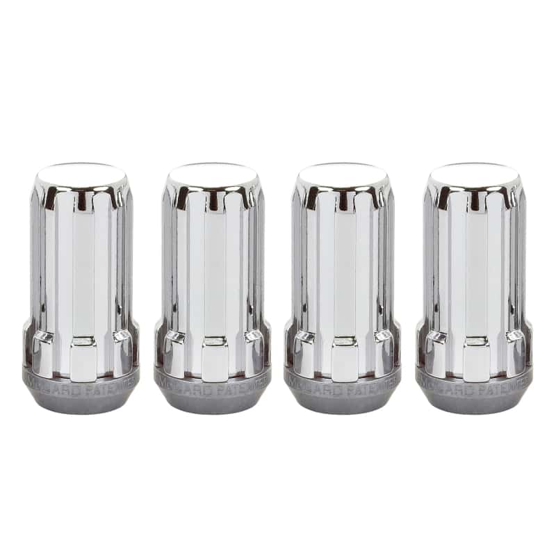 McGard — McGard SplineDrive Lug Nut (Cone Seat) 1/2-20 / 1.60in. Length (4-Pack) - Chrome (Req. Tool) - view 1