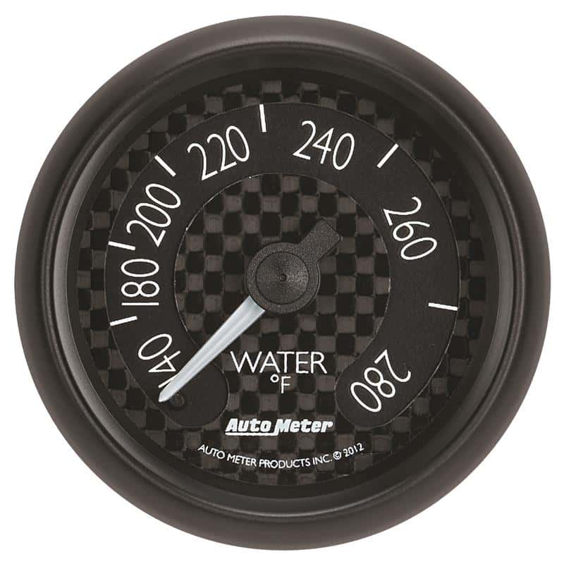 AutoMeter — Autometer GT Series 52mm Mechanical 140-280 Deg F Water Temperature Gauge
2-1/16" WATER TEMP, - view 2