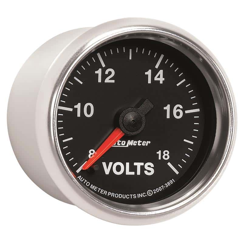 AutoMeter — Autometer GS Series 2-1/16in Voltmeter 18V Electrical Gauge Full Sweep
2-1/16" VOLTMETER, 8 - view 6