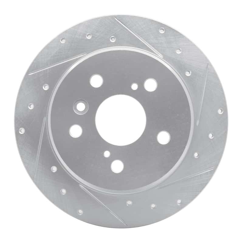R1 Concepts — R1 99-03 Lexus RX300 Rear Right Drilled & Slotted Silver Brake Rotor
R1 Brake Rotor Drill - view 1