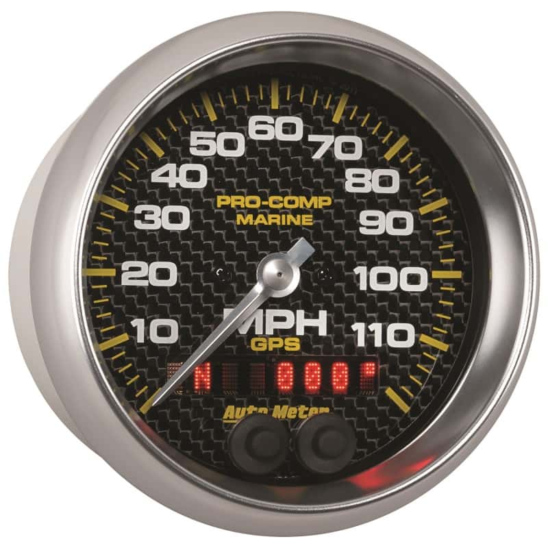 AutoMeter — Autometer Marine Carbon Fiber Ultra-Lite 3-3/8in 120MPH GPS Speedometer Gauge
3.4" SPD GPS 120 MCF - view 6