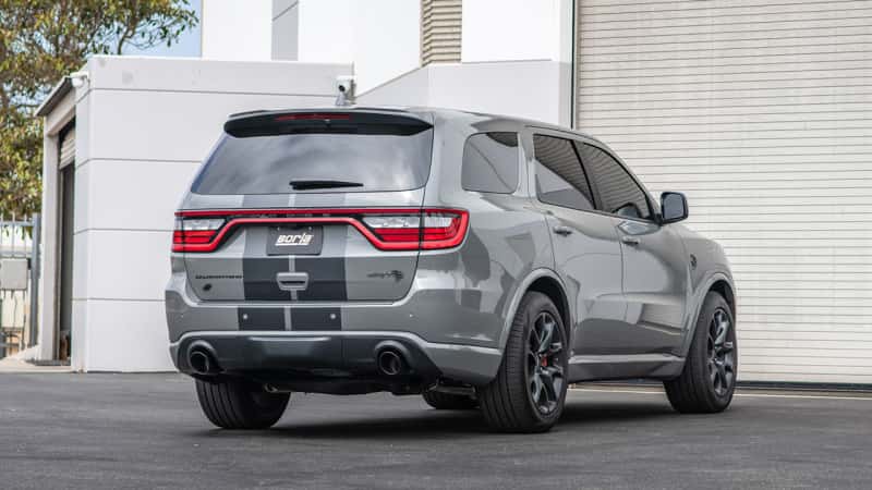 Borla — Borla 2021+ Dodge Durango SRT Hellcat 6.2L V8 AWD ATAK Cat-Back Exhaust System - Black Chrome Tips
Cat-Back System - view 3