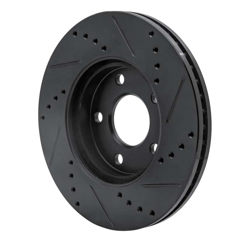 R1 Concepts — R1 06-11 Chevrolet HHR Front Left Drilled & Slotted Black Brake Rotor
R1 Brake Rotor Drill - view 4