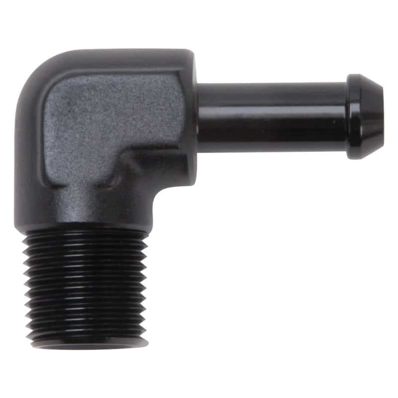 Edelbrock — Edelbrock Hose End 90-Deg 3/8In NPT to 3/8In Barb Black Anodize
KIT PARTS - view 1