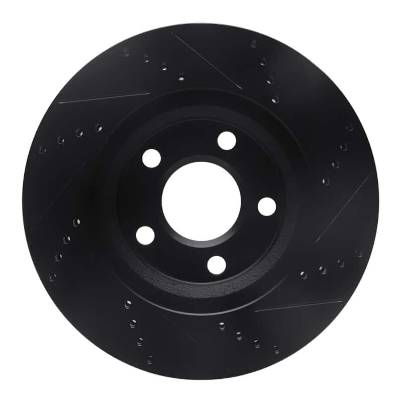 R1 Concepts — R1 97-05 Buick Park Avenue Front Left Drilled & Slotted Black Brake Rotor
R1 Brake Rotor Drill - view 5