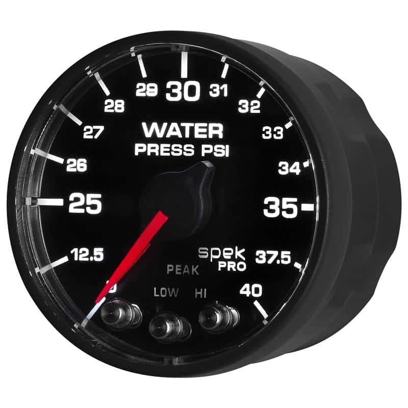 AutoMeter — Autometer Spek-Pro - Nascar 2-1/16in Water Press 0- 40 psi Bfb
GA 2" WP 40 BFB SPEK - view 4
