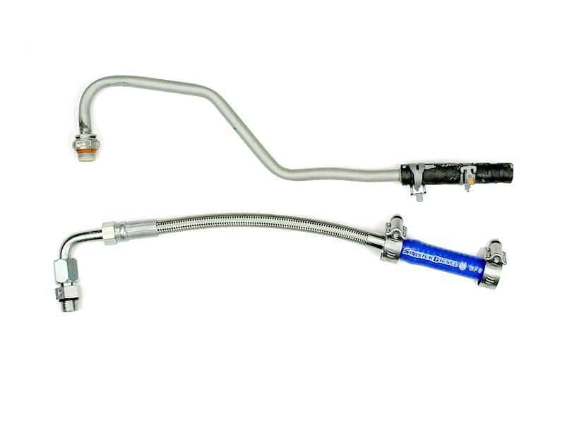Sinister Diesel — Sinister Diesel Turbo Coolant Feed Line for 2011-2016 Ford Powerstroke 6.7L
Turbocharger Line - view 7