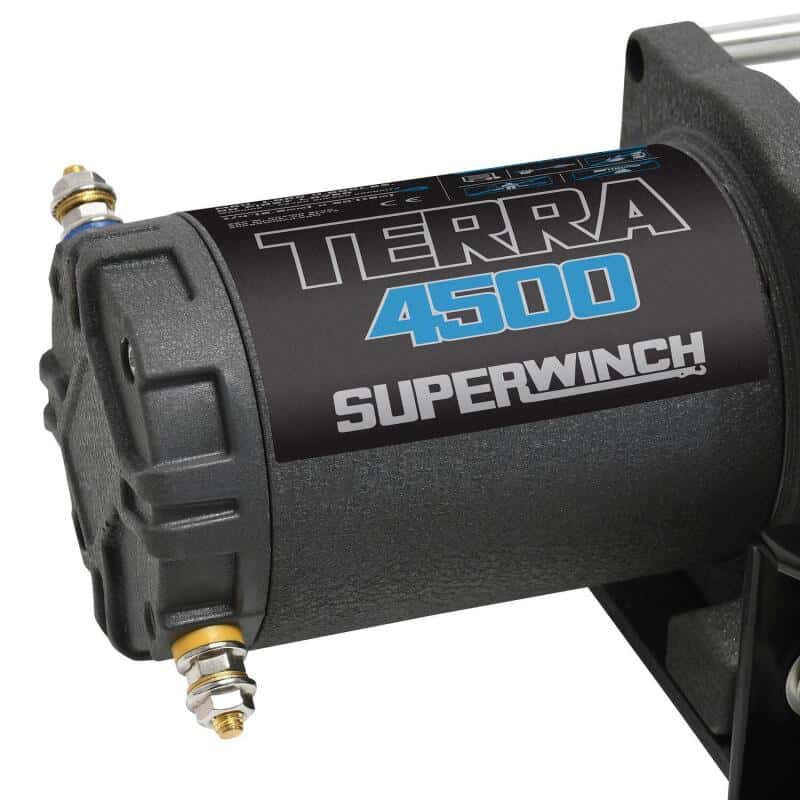 Superwinch — Superwinch 4500 LBS 12V DC 15/64in x 50ft Steel Rope Terra 4500 Winch - Gray Wrinkle - view 19
