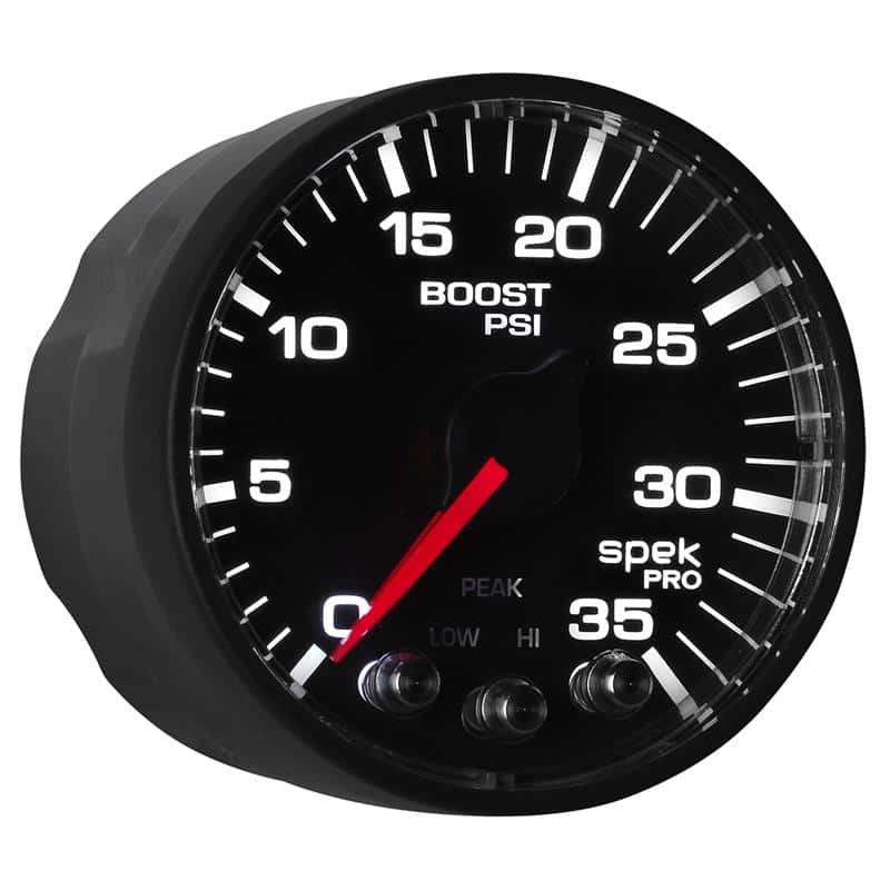 AutoMeter — Autometer Spek-Pro Gauge Boost 2 1/16in 35psi Stepper Motor W/Peak & Warn Black/Black
GA 2" BST 35 BFB SPK - view 7