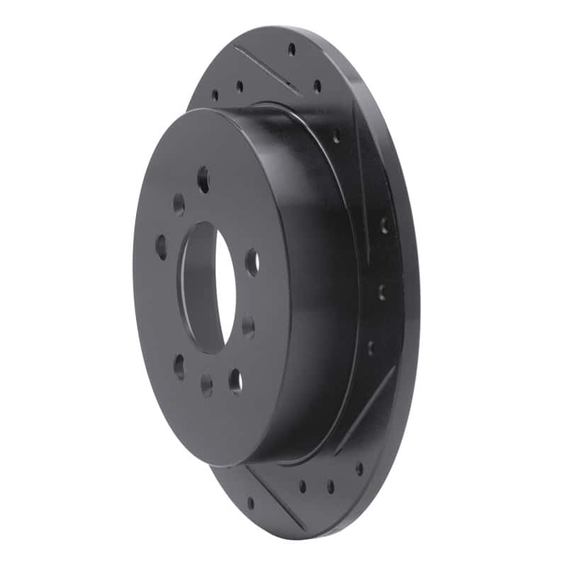 R1 Concepts — R1 06-10 Buick LaCrosse Rear Right Drilled & Slotted Black Brake Rotor
R1 Brake Rotor Drill - view 2