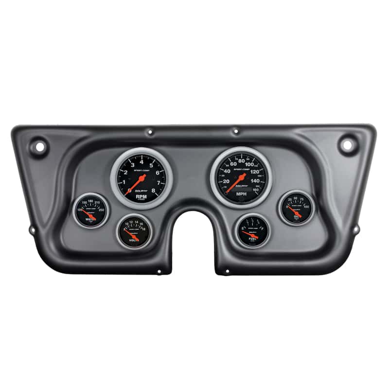 AutoMeter — Autometer Sport-Comp 67-72 Chevy Truck C/K/K5/Suburban Dash Kit 6pc Tach/MPH/Fuel/Oil/WTMP/Volt
GA KT CHV TRK 67-72S - view 1