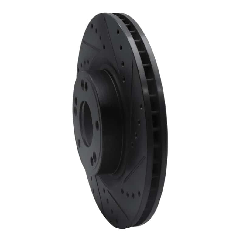 R1 Concepts — R1 09-11 Hyundai Genesis Sedan Front Right Drilled & Slotted Black Brake Rotor
R1 Brake Rotor Drill - view 2