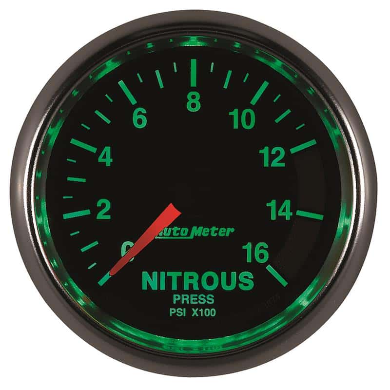 AutoMeter — Autometer GS 2 1/16in. 1600PSI Nitrous Fuel Pressure Gauge
2-1/16" NITROUS, 0-1 - view 5