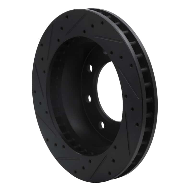 R1 Concepts — R1 99-20 Cadillac DeVille Front Right Drilled & Slotted Black Brake Rotor
R1 Brake Rotor Drill - view 4